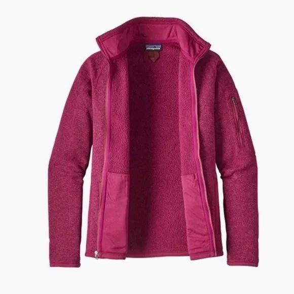 Patagonia Better Sweater Hot Pink Fleece Full Zip Jacket (Size S) - Picture 2 of 2